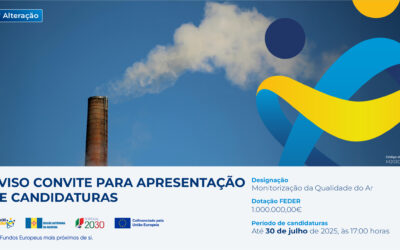 Madeira 2030 prorroga prazo do Aviso para Monitorização da Qualidade do Ar