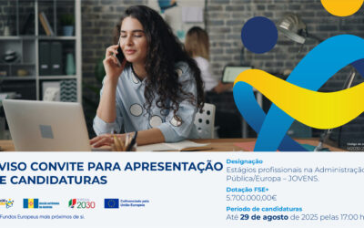 Madeira 2030 lança Aviso-Convite para estágios profissionais de jovens na Administração Pública e na União Europeia
