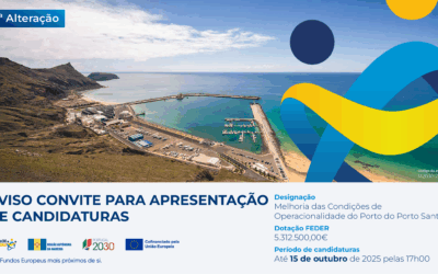 Madeira 2030 prorroga prazo de candidaturas para a melhoria do Porto do Porto Santo